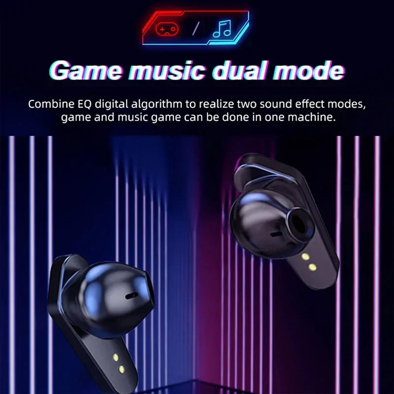 X15 TWS Gaming Earbuds com Microfone, Sem Fio, Fones De Ouvido Bluetooth